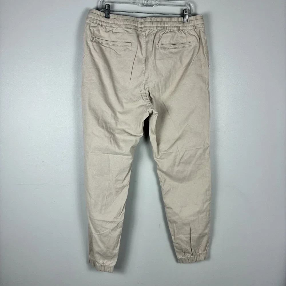 Tan Men's Jogger Pants Elastic Waist Athletic Sweats Casual School Sporty XL